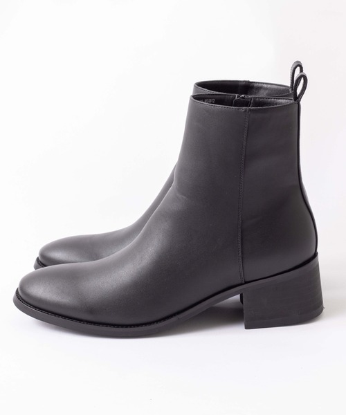 WEGO（ウィゴー）の「WEGO/プレーントゥヒールブーツ（ブーツ・メンズ・ブラック・SMALL/MEDIUM）」の4枚目の写真
