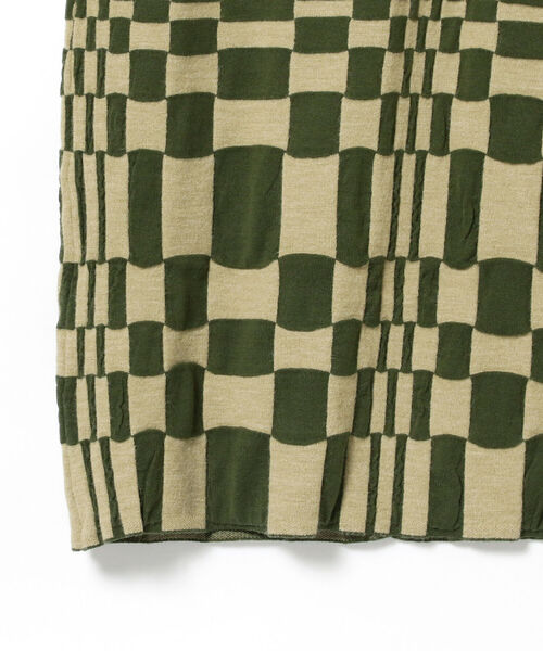 Ray BEAMS（レイビームス）の「Ray BEAMS / ジオメトリック ニット スカート（スカート・レディース・ブラック/グリーン・ONE SIZE）」の7枚目の写真