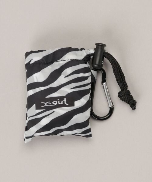 X-girl（エックスガール）の「SMALL REUSABLE BAG（エコバッグ/サブバッグ・レディース・ベージュ/ライトグリーン/ホワイト・ONE SIZE）」の19枚目の写真