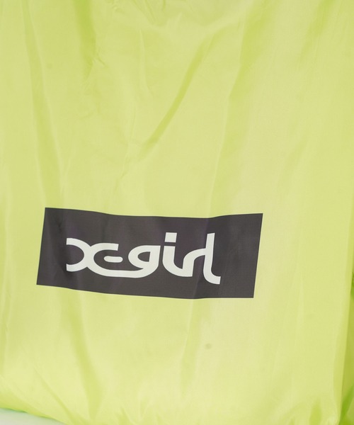 X-girl（エックスガール）の「SMALL REUSABLE BAG（エコバッグ/サブバッグ・レディース・ベージュ/ライトグリーン/ホワイト・ONE SIZE）」の15枚目の写真