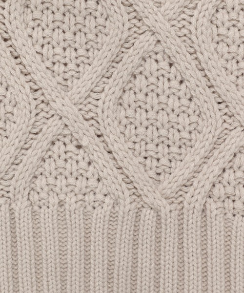 PAGEBOY(ページボーイ)の「リーフケーブルクループルオーバー / ボリューム袖 / オーバーサイズ(ニット/セーター・レディース・ブラック/オフホワイト/グリーン系その他/グレイッシュベージュ/オレンジ・FREE)」の21枚目の写真