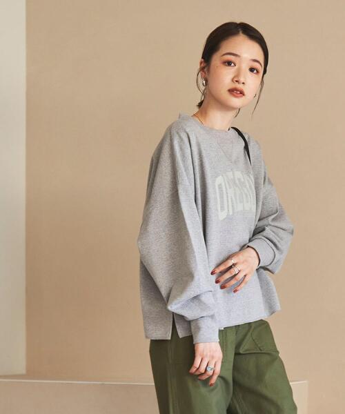 coen（コーエン）の「エコリッチ裏毛ロゴプリントスウェット（スウェット・レディース・グレー/ライラック・MEDIUM/LARGE）」の5枚目の写真