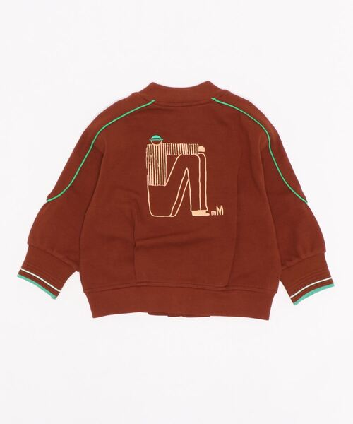 moimoln（モイモルン）の「ラインデザインZIPブルゾン（ブルゾン・キッズ・ブラウン・110cm/120cm/100cm/130cm）」の2枚目の写真
