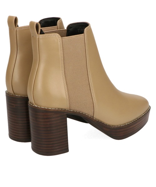 ORiental TRaffic（オリエンタルトラフィック）の「サイドゴアプラットフォームブーツ/11418（ブーツ・レディース・ブラック/ベージュ/グレー・LL/S/M/L/3L/SS）」の8枚目の写真