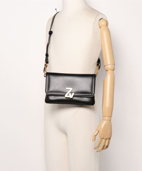 ZADIG&VOLTAIRE(ザディグ エ ヴォルテール)の「ZV INTIALE LA CLUTCH CALFSKIN(クラッチバッグ・レディース・ブラック/レッド系その他・ONE SIZE)」の10枚目の写真