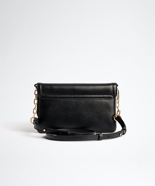 ZADIG&VOLTAIRE(ザディグ エ ヴォルテール)の「ZV INTIALE LA CLUTCH CALFSKIN(クラッチバッグ・レディース・ブラック/レッド系その他・ONE SIZE)」の6枚目の写真