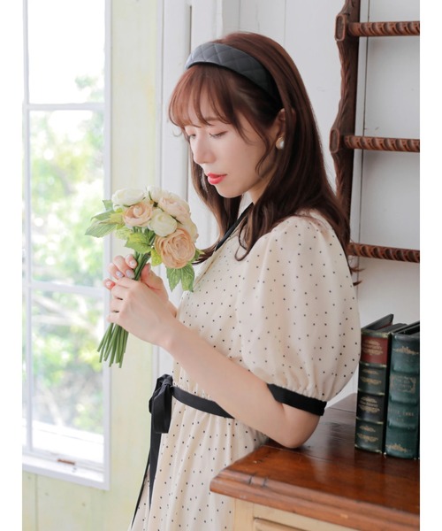 Areeam（アリーム）の「キルティングカチューシャ（カチューシャ・レディース・ブラック/オフホワイト・FREE）」の15枚目の写真