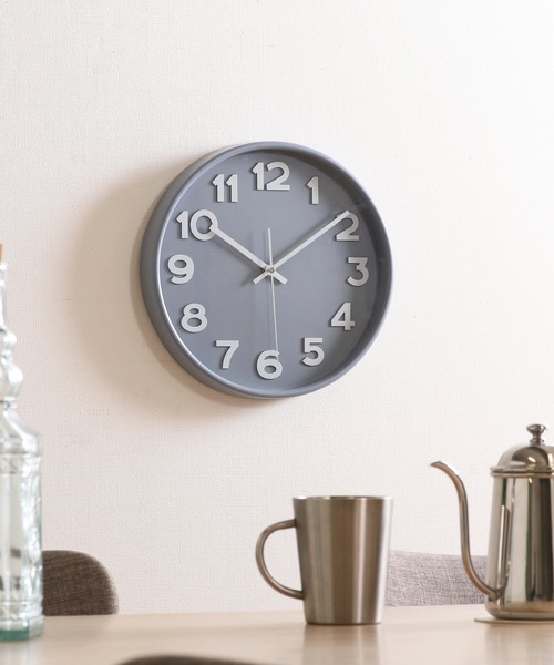 emesuelee（エメスーリー）の「掛け時計　ウォールクロック（掛け時計・レディース・ベージュ/グレー/ブルー/ダークグレー・フリー）」の2枚目の写真
