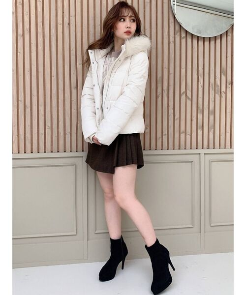 RESEXXY(リゼクシー)の「ショートダウンジャケット(ダウンジャケット/コート・レディース・ベージュ/ブラック/ホワイト・FREE)」の21枚目の写真