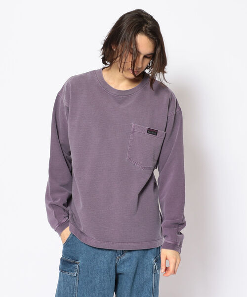 CAL O LINE（キャルオーライン）の「CAL O LINE /キャルオーライン　VENTED SWEAT　ベンテッドスウェット（スウェット・メンズ・パープル/チャコール/グリーン・MEDIUM/LARGE）」の3枚目の写真
