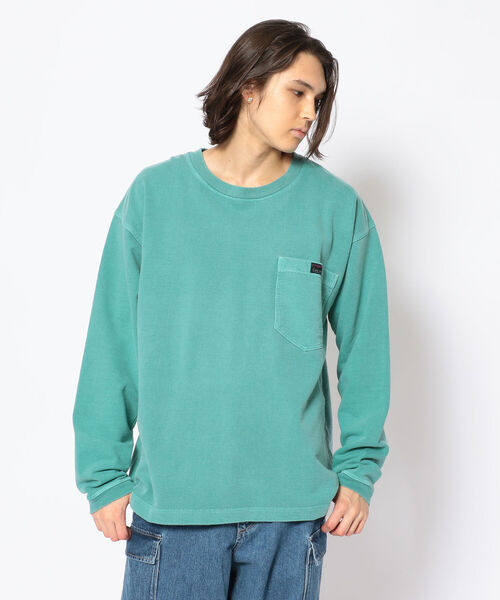 CAL O LINE（キャルオーライン）の「CAL O LINE /キャルオーライン　VENTED SWEAT　ベンテッドスウェット（スウェット・メンズ・パープル/チャコール/グリーン・MEDIUM/LARGE）」の2枚目の写真