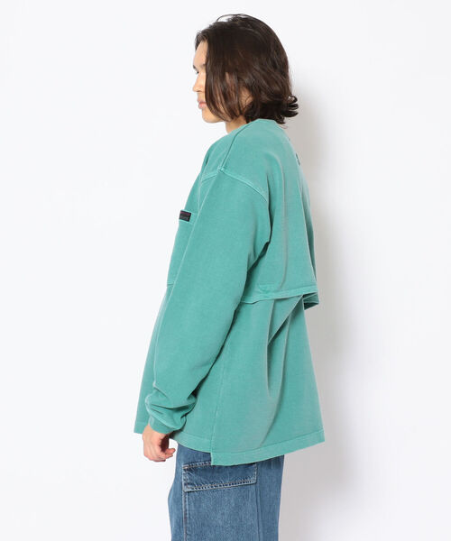 CAL O LINE（キャルオーライン）の「CAL O LINE /キャルオーライン　VENTED SWEAT　ベンテッドスウェット（スウェット・メンズ・パープル/チャコール/グリーン・MEDIUM/LARGE）」の4枚目の写真