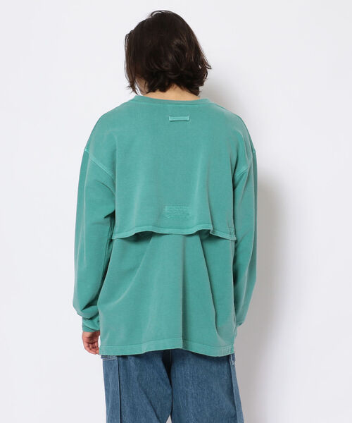 CAL O LINE（キャルオーライン）の「CAL O LINE /キャルオーライン　VENTED SWEAT　ベンテッドスウェット（スウェット・メンズ・パープル/チャコール/グリーン・MEDIUM/LARGE）」の5枚目の写真