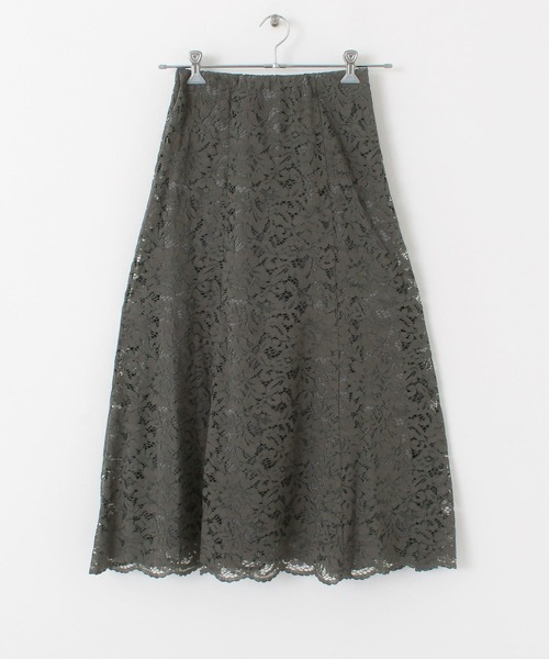URBAN RESEARCH（アーバンリサーチ）の「レースマーメイドスカート（スカート・レディース・チャコールグレー/オフホワイト・38/36）」の9枚目の写真
