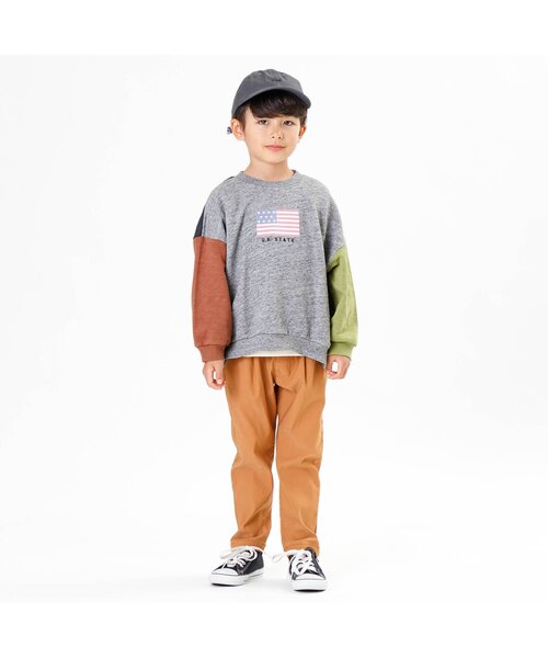 F.O.KIDS（エフオーキッズ）の「国旗プリントトレーナー（スウェット・キッズ・ブラウン/チャコール/グリーン/アイボリー/レインボー・80/100/110/95/90/140/130/120）」の22枚目の写真