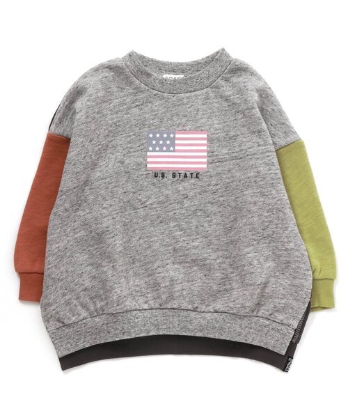 F.O.KIDS（エフオーキッズ）の「国旗プリントトレーナー（スウェット・キッズ・ブラウン/チャコール/グリーン/アイボリー/レインボー・80/100/110/95/90/140/130/120）」の18枚目の写真