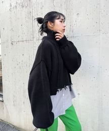 WHO'S WHO gallery | ダメージハイネックニット(ニット/セーター)