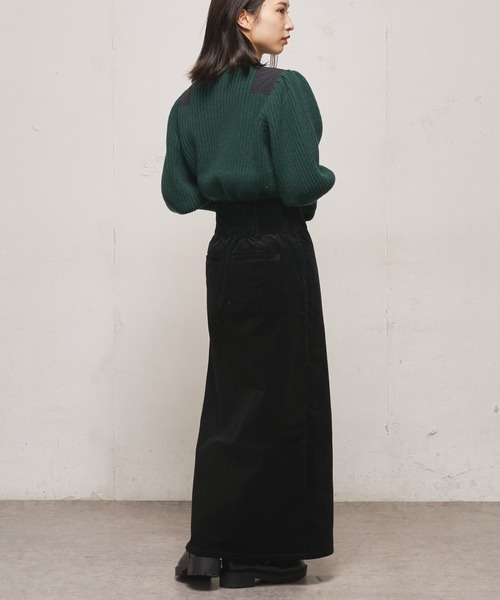 CIAOPANIC（チャオパニック）の「ショルダーパッチミリタリープルオーバー（ニット/セーター・レディース・ブラック/グリーン・FREE）」の10枚目の写真