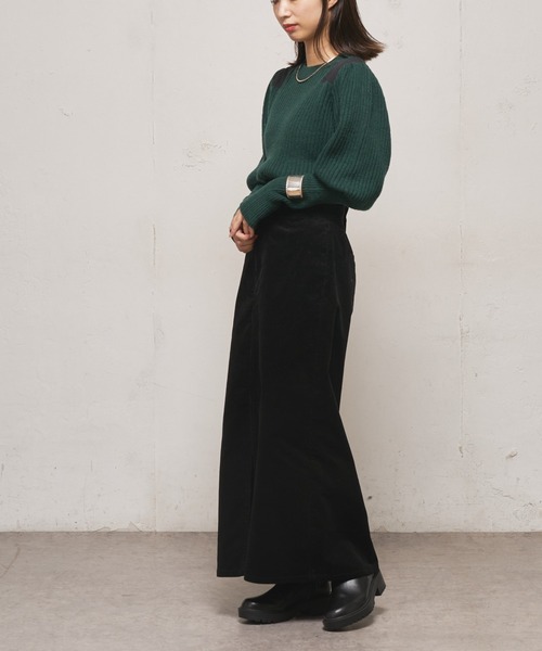 CIAOPANIC（チャオパニック）の「ショルダーパッチミリタリープルオーバー（ニット/セーター・レディース・ブラック/グリーン・FREE）」の7枚目の写真