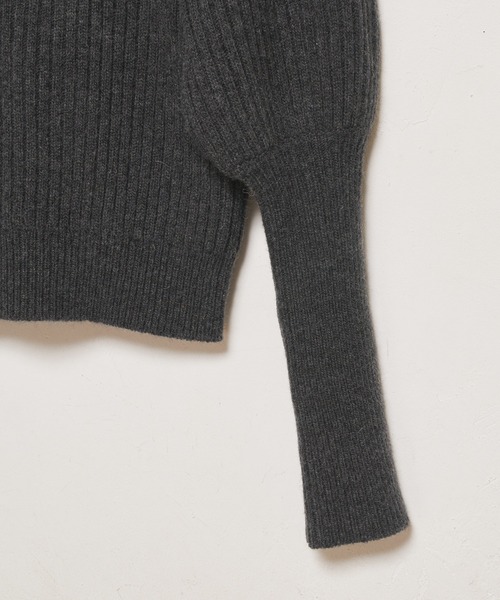 CIAOPANIC（チャオパニック）の「ショルダーパッチミリタリープルオーバー（ニット/セーター・レディース・ブラック/グリーン・FREE）」の18枚目の写真