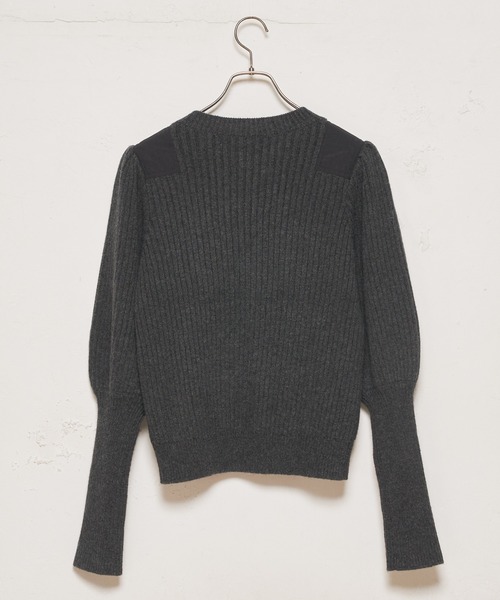 CIAOPANIC（チャオパニック）の「ショルダーパッチミリタリープルオーバー（ニット/セーター・レディース・ブラック/グリーン・FREE）」の11枚目の写真