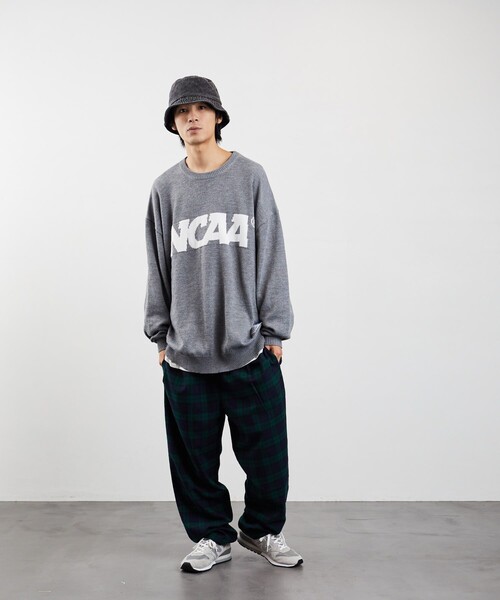 FREAK'S STORE(フリークスストア)の「NCAA/エヌシーエーエー/ SP LOGO KNIT(ニット/セーター・メンズ・ブラック/ネイビー/グレー・MEDIUM/LARGE)」の9枚目の写真