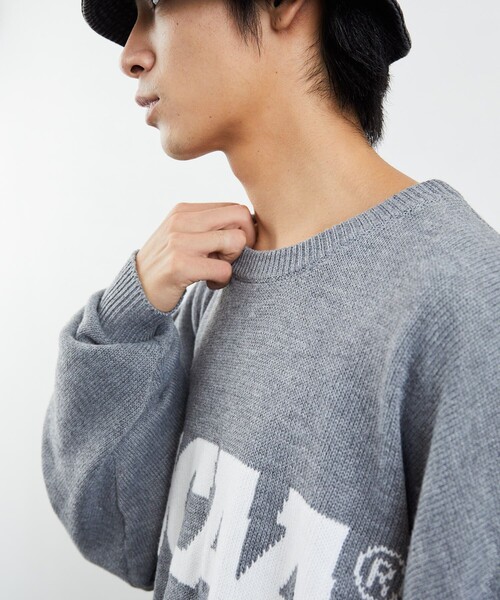 FREAK'S STORE(フリークスストア)の「NCAA/エヌシーエーエー/ SP LOGO KNIT(ニット/セーター・メンズ・ブラック/ネイビー/グレー・MEDIUM/LARGE)」の21枚目の写真