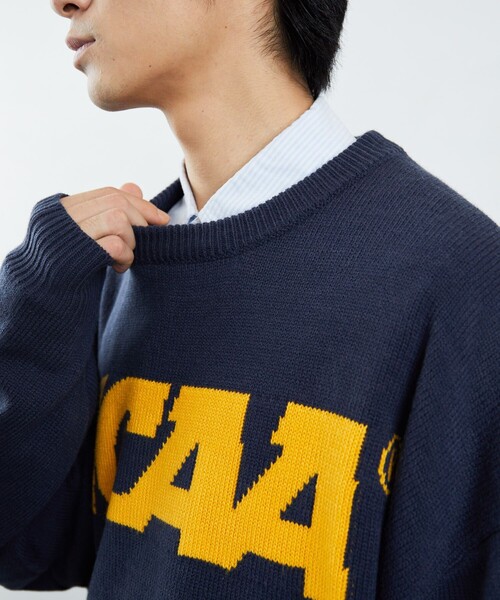 FREAK'S STORE(フリークスストア)の「NCAA/エヌシーエーエー/ SP LOGO KNIT(ニット/セーター・メンズ・ブラック/ネイビー/グレー・MEDIUM/LARGE)」の22枚目の写真