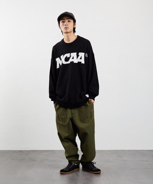 FREAK'S STORE(フリークスストア)の「NCAA/エヌシーエーエー/ SP LOGO KNIT(ニット/セーター・メンズ・ブラック/ネイビー/グレー・MEDIUM/LARGE)」の15枚目の写真