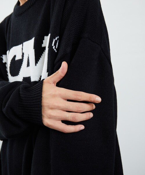 FREAK'S STORE(フリークスストア)の「NCAA/エヌシーエーエー/ SP LOGO KNIT(ニット/セーター・メンズ・ブラック/ネイビー/グレー・MEDIUM/LARGE)」の5枚目の写真