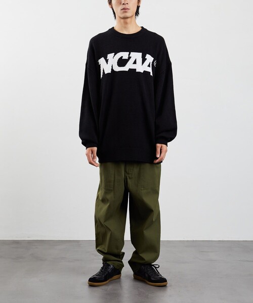 FREAK'S STORE(フリークスストア)の「NCAA/エヌシーエーエー/ SP LOGO KNIT(ニット/セーター・メンズ・ブラック/ネイビー/グレー・MEDIUM/LARGE)」の16枚目の写真