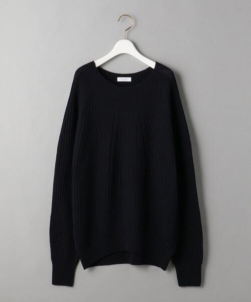 BEAUTY&YOUTH UNITED ARROWS(ビューティーアンドユースユナイテッドアローズ)の「BY ホールガーメント畔 ニットプルオーバー(ニット/セーター・レディース・ネイビー/オフホワイト/ピンク・FREE)」の13枚目の写真