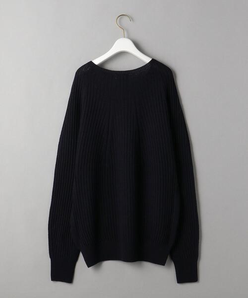 BEAUTY&YOUTH UNITED ARROWS(ビューティーアンドユースユナイテッドアローズ)の「BY ホールガーメント畔 ニットプルオーバー(ニット/セーター・レディース・ネイビー/オフホワイト/ピンク・FREE)」の14枚目の写真