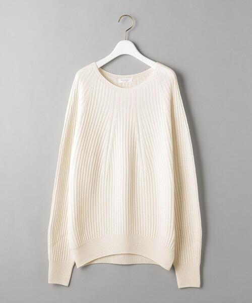 BEAUTY&YOUTH UNITED ARROWS(ビューティーアンドユースユナイテッドアローズ)の「BY ホールガーメント畔 ニットプルオーバー(ニット/セーター・レディース・ネイビー/オフホワイト/ピンク・FREE)」の19枚目の写真