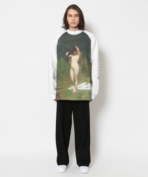 SUNDAYOFFCLUB（サンデイオフクラブ）の「SUNDAYOFFCLUB/サンデイオフクラブ/A Woodland Nymph MockNeck SweatShirts（スウェット・メンズ・ホワイト・MEDIUM/LARGE）」の16枚目の写真