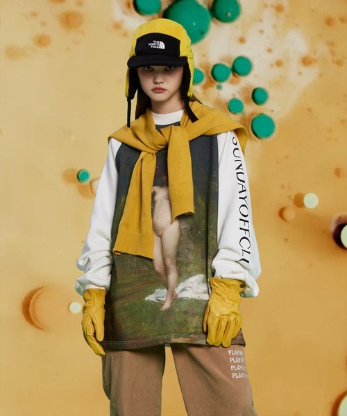 SUNDAYOFFCLUB（サンデイオフクラブ）の「SUNDAYOFFCLUB/サンデイオフクラブ/A Woodland Nymph MockNeck SweatShirts（スウェット・メンズ・ホワイト・MEDIUM/LARGE）」の10枚目の写真