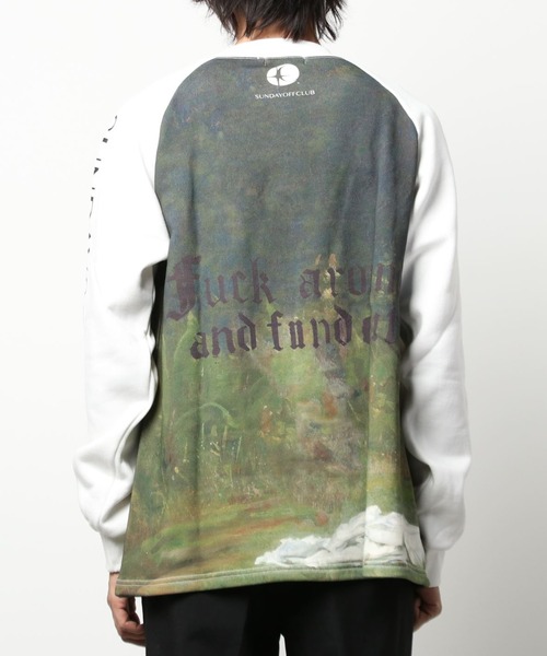 SUNDAYOFFCLUB（サンデイオフクラブ）の「SUNDAYOFFCLUB/サンデイオフクラブ/A Woodland Nymph MockNeck SweatShirts（スウェット・メンズ・ホワイト・MEDIUM/LARGE）」の17枚目の写真