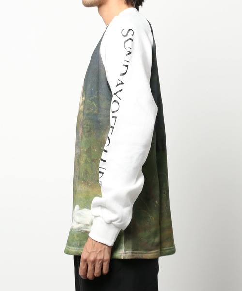 SUNDAYOFFCLUB（サンデイオフクラブ）の「SUNDAYOFFCLUB/サンデイオフクラブ/A Woodland Nymph MockNeck SweatShirts（スウェット・メンズ・ホワイト・MEDIUM/LARGE）」の8枚目の写真