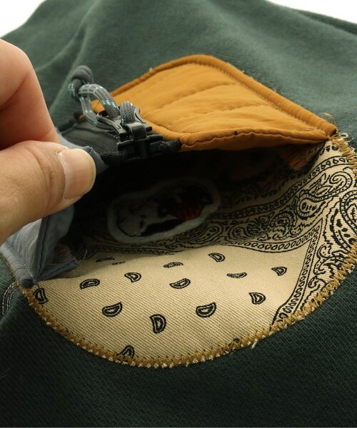 BREEZE（ブリーズ）の「シュラフ付きトレーナー（スウェット・キッズ・キナリ/グリーン・100/120/90/110/130/140/150）」の7枚目の写真