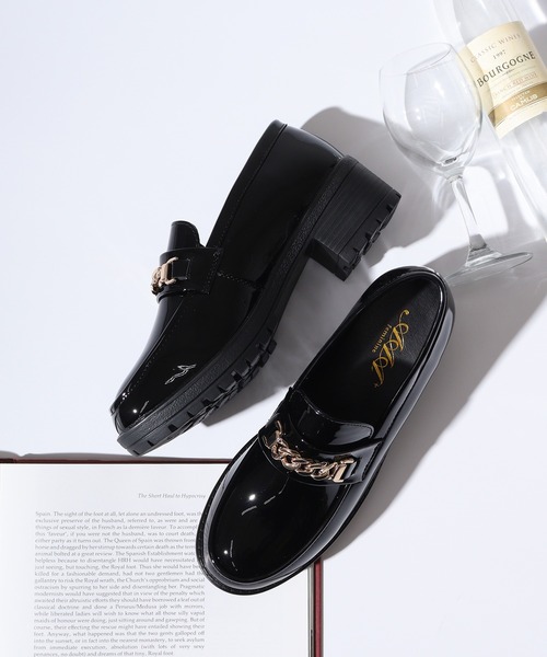 AAA+Feminine(サンエープラスフェミニン)の「AAA+Feminine 厚底タンクソールビットローファー(ローファー・レディース・ブラック/ダークブラウン/アイボリー/グレイッシュベージュ/ブラック系その他2/ブラック系その他/ブラック×ホワイト/ブラック系その他4/ブラック系その他3/ブラウン系その他・42/41/40/38/39/36/35/37)」の8枚目の写真