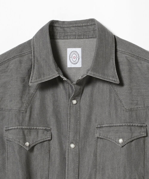 BOLZONELLA（ボルゾネッラ）の「BOLZONELLA / 別注 ブラック デニム ウエスタンシャツ（シャツ/ブラウス・メンズ・ブラック・40/38/39/41/37）」の3枚目の写真