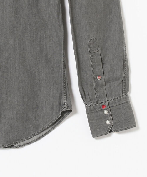 BOLZONELLA（ボルゾネッラ）の「BOLZONELLA / 別注 ブラック デニム ウエスタンシャツ（シャツ/ブラウス・メンズ・ブラック・40/38/39/41/37）」の2枚目の写真