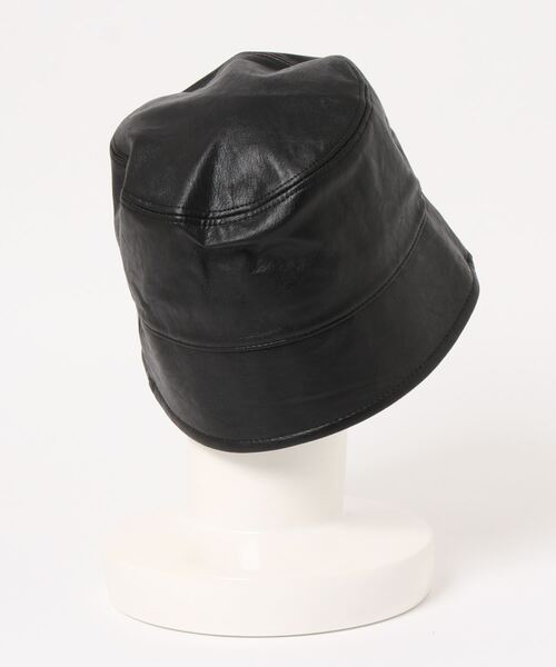 COLONY 2139（コロニートゥーワンスリーナイン）の「フェイクレザー深バケットハット（ハット・レディース・ブラック/アイボリー/ブラウン・FREE）」の10枚目の写真