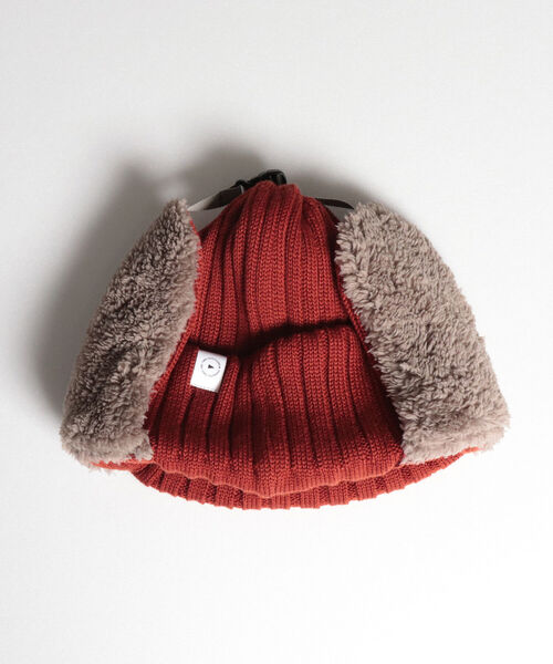 halo commodity(ハロ コモディティー)の「【halo Commodity/ハロ コモディティー】Ambit Flap Cap フラップワッチ(ニットキャップ/ビーニー・メンズ・ブラック/グレー/アイボリー/テラコッタ・FREE)」の4枚目の写真