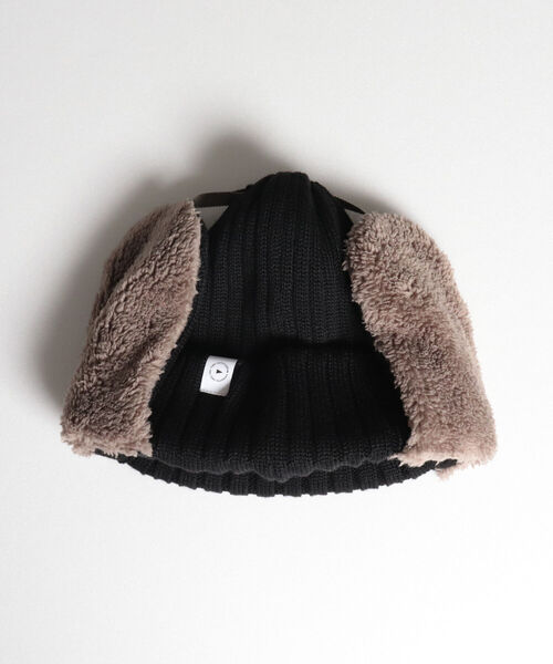 halo commodity(ハロ コモディティー)の「【halo Commodity/ハロ コモディティー】Ambit Flap Cap フラップワッチ(ニットキャップ/ビーニー・メンズ・ブラック/グレー/アイボリー/テラコッタ・FREE)」の2枚目の写真