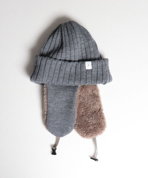 halo commodity(ハロ コモディティー)の「【halo Commodity/ハロ コモディティー】Ambit Flap Cap フラップワッチ(ニットキャップ/ビーニー・メンズ・ブラック/グレー/アイボリー/テラコッタ・FREE)」の7枚目の写真