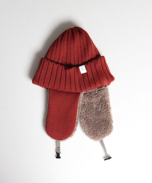 halo commodity(ハロ コモディティー)の「【halo Commodity/ハロ コモディティー】Ambit Flap Cap フラップワッチ(ニットキャップ/ビーニー・メンズ・ブラック/グレー/アイボリー/テラコッタ・FREE)」の8枚目の写真