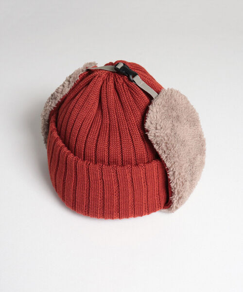 halo commodity(ハロ コモディティー)の「【halo Commodity/ハロ コモディティー】Ambit Flap Cap フラップワッチ(ニットキャップ/ビーニー・メンズ・ブラック/グレー/アイボリー/テラコッタ・FREE)」の10枚目の写真