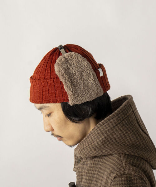 halo commodity(ハロ コモディティー)の「【halo Commodity/ハロ コモディティー】Ambit Flap Cap フラップワッチ(ニットキャップ/ビーニー・メンズ・ブラック/グレー/アイボリー/テラコッタ・FREE)」の12枚目の写真