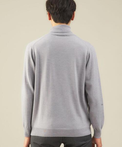 green label relaxing（グリーンレーベルリラクシング）の「＜green label relaxing＞120s 天竺 タートルネック ニット（ニット/セーター・メンズ・ブラック/グレー/ベージュ/ホワイト・XL/M/S/L）」の10枚目の写真